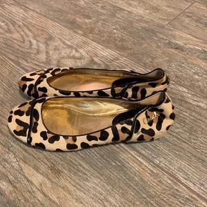 Coach Leopard Flats